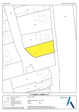 Plattegrond - Separatiepunt 14, 7681 DW Vroomshoop - Kadastrale kaart - Den Ham H 323_page-0001.jpg